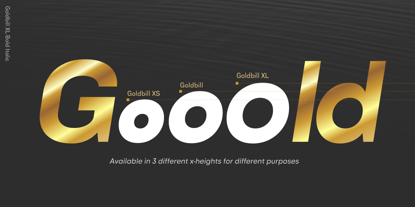 Пример шрифта Goldbill XS #1